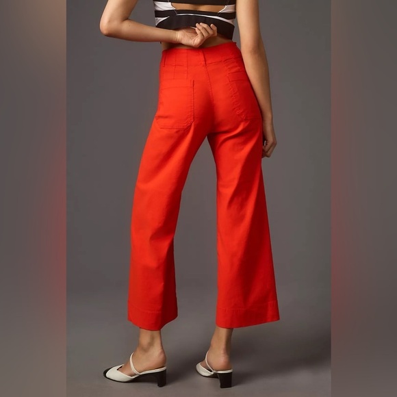 ❤️HP❤️NWT Size 31P - The Colette Cropped Wide-Leg Pants by Maeve - Picture 7 of 16